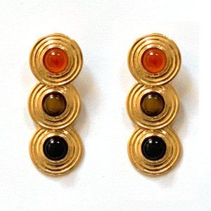 Golden Rainbow Dangle Earrings